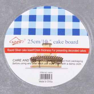 5 Maten Ronde Cake Display Board Stand Houder Sterke Base Bruiloft Verjaardag Evenementen Home Bakkerij Cake Bakken Tools Bakvormen 25cm 10duim