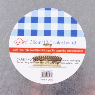 5 Maten Ronde Cake Display Board Stand Houder Sterke Base Bruiloft Verjaardag Evenementen Home Bakkerij Cake Bakken Tools Bakvormen 30cm 12duim