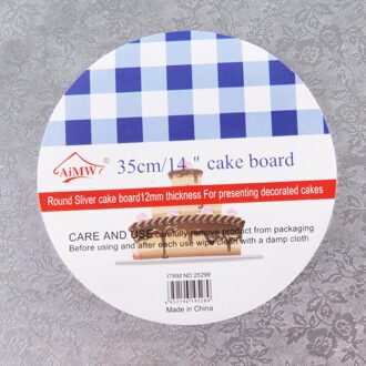 5 Maten Ronde Cake Display Board Stand Houder Sterke Base Bruiloft Verjaardag Evenementen Home Bakkerij Cake Bakken Tools Bakvormen 35cm 14duim