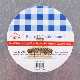 5 Maten Ronde Cake Display Board Stand Houder Sterke Base Bruiloft Verjaardag Evenementen Home Bakkerij Cake Bakken Tools Bakvormen 40cm 16duim