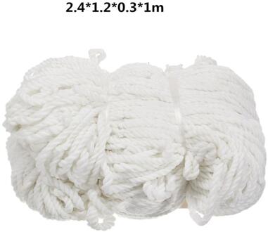 5 maten Voetbal Doel Netto Voetbal Doel Netto Polypropyleen Netto Voetbal voor Voetbal Doelpaal Junior Adult Kids Sport Training 2.4x1.2x0.3x1m