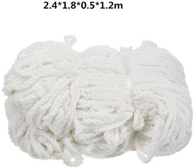 5 maten Voetbal Doel Netto Voetbal Doel Netto Polypropyleen Netto Voetbal voor Voetbal Doelpaal Junior Adult Kids Sport Training 2.4x1.8x0.5x1.2m