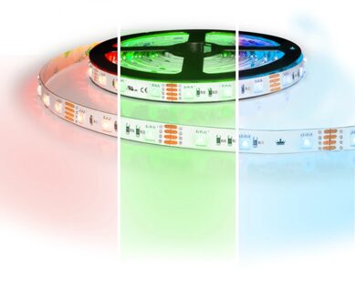 5 meter led strip RGB regular - 60 leds pm - 24v ip20