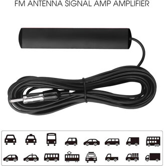 5 Meter Lengte Dc 5-12V Auto Radio Patch Antenne Antenne Booster Stabiliteit Signaal Fm Amp Versterker Voor vrachtwagen Boot Auto AB-T2
