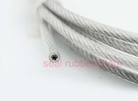 5 Meter Pvc Coated Flexibele Draad Touw Zachte Kabel Transparant Roestvrij Staal Waslijn Diameter 1Mm 1.5Mm 2Mm 3Mm 4Mm 5Mm 6Mm