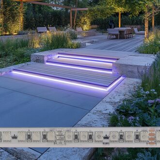 5 meter RGB led strip voor buiten losse strip