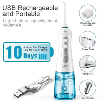 5 Modes Oral Irrigator USB Rechargeable Water Floss Portable Dental Water Flosser Jet 300ml Irrigator Dental Teeth Cleaner