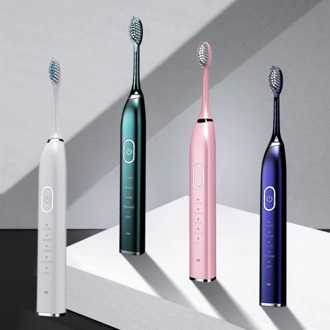 5 Modes Sonic Electric Toothbrush Smart USB Rechargeable Electronic Tooth Brush Waterproof 5 Replacement Brush Teeth Heads