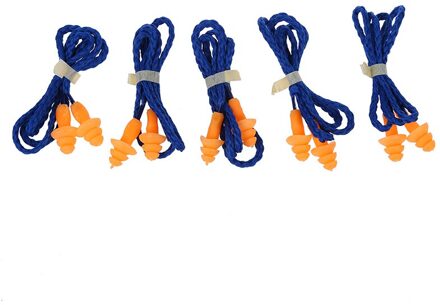 5 Paar Boomvorm Zachte Veiligheid Zachte Siliconen Oordopjes Gehoorbescherming Moffen