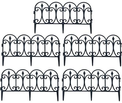 5 Pack Decoratieve Tuin Hek Roestvrij Ijzer Landschap Draad Vouwen Hekwerk Rand Patio Bloem Bed Dier Barrière