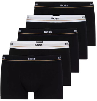 5-pack essential boxershorts trunk zwart, wit - S