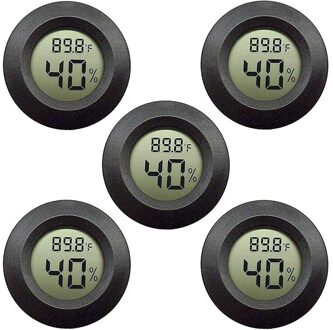5-Pack Hygrometer Thermometer Digitale Lcd Monitor Vochtigheid Meter Gauge Voor Luchtbevochtigers Luchtontvochtigers Gre