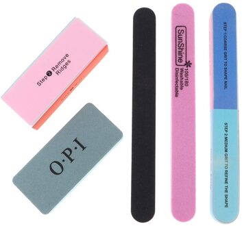 5 Pack Nail Buffer File Blok Nagelvijl Slijpen Blok Voor Cosmetische Bestand,