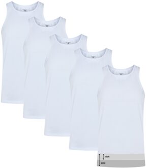 5-pack onderhemd Wit - S