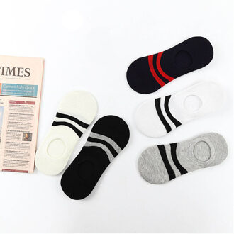 5 Pairs Katoen Mannen Korte Sokken Effen Kleur Laag Onzichtbare Boot Sokken Slippers Ademende Dunne Enkel Zomer Grappige Sokken Man sokken
