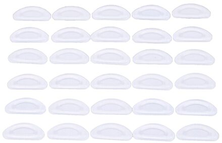 5 Pairs Lijm Zachte Neus Pads Anti-Slip Siliconen Eyeglaass Pads Voor Bril doorzichtig