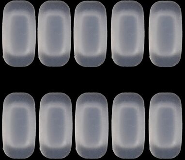5 Pairs Lijm Zachte Neus Pads Anti-Slip Siliconen Eyeglaass Pads Voor Bril wit