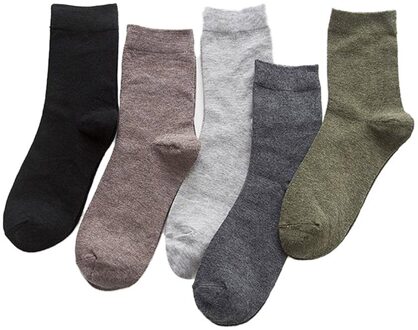 5 Pairs mannen Sport Sokken Katoen Casual Comfortabele Business En Running Sokken mannen effen kleur sport katoenen sokken A30525