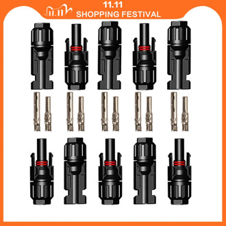 5 Pairs Solar Connector male and female Waterproof Solar Panel Connector used for Solar Cable 2.5mm2 4mm2 6mm2