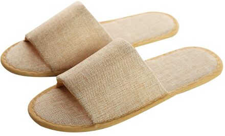 5 Pairs Wegwerp Linnen Volwassenen Spa Unisex Casual Homestay Huis Gast Comfortabel Reizen Hotel Anti Slip Slippers Zachte