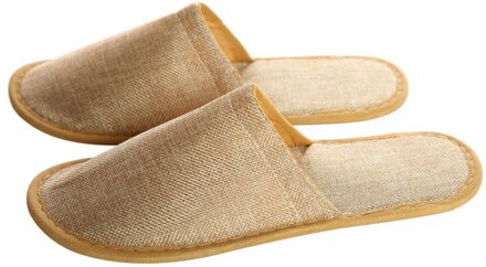 5 Pairs Wegwerp Linnen Volwassenen Spa Unisex Casual Homestay Huis Gast Comfortabel Reizen Hotel Anti Slip Slippers Zachte