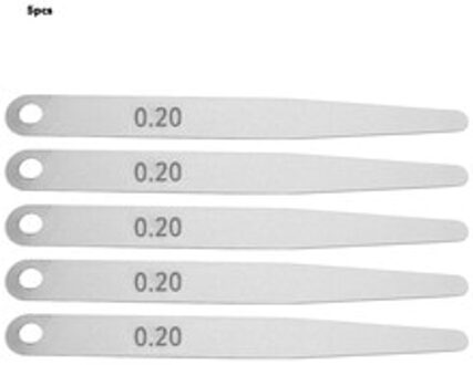 5 pcs 0.2 Rvs Voelermaat Heerser Lassen Inspectie Tool Meetinstrumenten