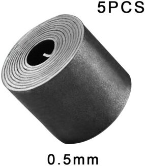 5 Pcs 0.3Mm-0.8Mm Vissen Bladlood Strip Vissen Zilveren Sinker Tin Roll Visgerei Accessoire Quick sinking 0 5mm