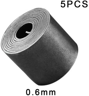 5 Pcs 0.3Mm-0.8Mm Vissen Bladlood Strip Vissen Zilveren Sinker Tin Roll Visgerei Accessoire Quick sinking 0 6mm