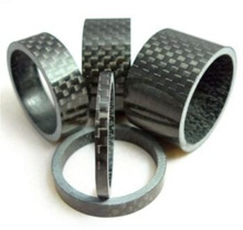 5 Pcs 1 1/8 "3 Mm 5 Mm 10 Mm 15 Mm 20 Mm 5 Vorm Carbon Fiber Washer fiets Headset Stem Spacers Kit Voor Fiets Fix Refit
