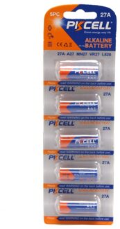 5 pcs/1 pack Pkcell 27A/MN27/GP27A/L828/A27 12 V Batterij Alkaline enkele Gebruik Batterijen Voor Deurbel Afstandsbediening