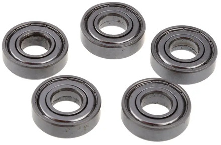 5 Pcs 12mm x 28mm x 8mm 6001Z Shielded Deep Groove Radial Ball Bearing
