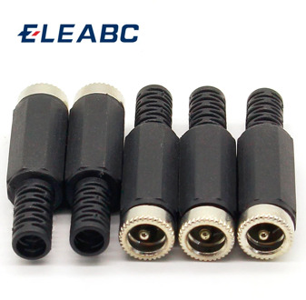 5 pcs 2.1mm x 5.5mm Female DC Power Socket Jack Connector Adapter