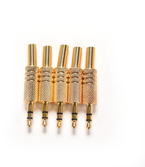 5 Pcs 3.5 Mm Stereo Audio Jack Plug Mini 1/8Inch Jack Plug Hoofdtelefoon Male Plug Coax Kabel audio Adapter Connector Solderen