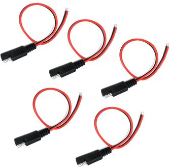 5 Pcs 30 Cm 18AWG Diy Sae Power Automotive Verlengkabel 2 Pin Met Sae Connector Kabel Quick Disconnect