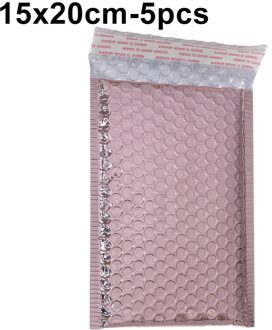 5 Pcs 4 Kleuren Bubble Envelop Foam Folie Mailing Tas Waterdicht Schokbestendig Bubble Mailer Enveloppen Voor Verpakking 15x20cm