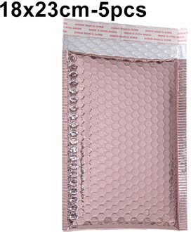 5 Pcs 4 Kleuren Bubble Envelop Foam Folie Mailing Tas Waterdicht Schokbestendig Bubble Mailer Enveloppen Voor Verpakking 18x23cm