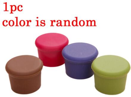 5 Pcs 4 Kleuren Food Grade Herbruikbare Lekvrije Wijn Bier Cover Fles Cap Silicone Stopper Drank Voor Thuis Bar stopper Cover 1stk willekeurig kleuren
