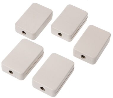5 Pcs 55X35X15Mm Diy Behuizing Instrument Case Plastic Elektronische Project Doos wit
