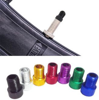 5 Pcs Aluminum Bicycle Bike Valve PRESTA to SCHRADER Converter Car Valve Adapter Bicycle Bike Tube Pump Air Compressor Tools