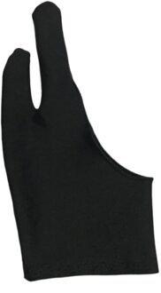 5 Pcs Anti Fouling Zachte Elastische Slijtvaste Handschoen Kunstenaar Verminderen Wrijving Tablet Pad Pen Grafische Student 2 Vinger Tekening