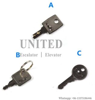 5 Pcs C Type Lift Power Lock Key Basisstation Lock Key
