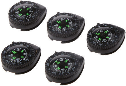 5 Pcs Camping Wandelen Navigatie Mini Draagbare Pocket Kompas Met Clip