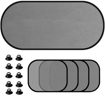 5 Pcs Car Window Zonnescherm Mesh Auto Zonneklep Gordijn Met Zuignap Voor Achter Kant Gordijn Auto Styling Covers zonnescherm