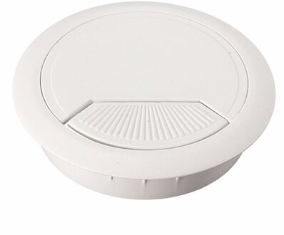 5 Pcs Computer Bureau Kabel Cover Plastic Kabel Entry Kabel Doos 60Mm Wit Grijs