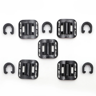 5 Pcs Conversion Tubing C Shape Oil Tube Fixed Clamp Aluminum Guide Brake Cable Clip Frame Buckle Bike Bicycle Seat