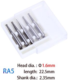 5 Pcs Dental product RA ronde bur Dental Lab Tungsten Carbide Burs lage snelheid Hardmetalen Burs RA bur zwart
