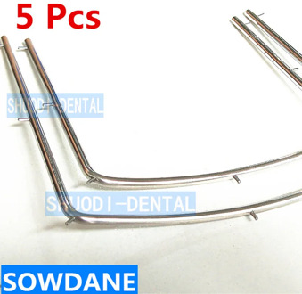 5 Pcs Dental Rubber Dam Frame Instrument Tool Stainless Steel 10CM/7.3CM/12CM Teeth Whitening