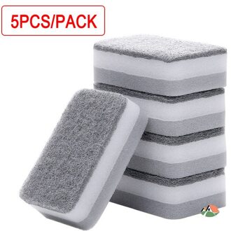 5 Pcs Dubbelzijdig Spons Tovergummetje Voor Verwijderen Roest Reiniging Katoen Keuken Gadgets Accessoires Schoon Wrijven Cleaning Tools