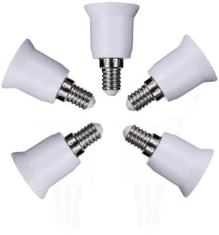 5 Pcs E14 Om E27 Base Schroef Light Lamp Houder Adapter Socket Converter Led Lamp Base Houder Converters Voor home Verlichting