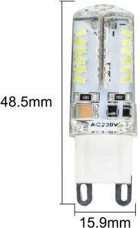 5 PCS G9 LED Lamp Geen Flikkering AC110V 3014SMD 5 W LED Gloeilamp 350LM super heldere Kroonluchter LED Licht vervangen 30 W Halogeen Lamp Cold wit